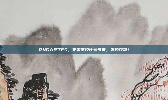 RNG力压TES，完美掌控比赛节奏，强势夺冠！