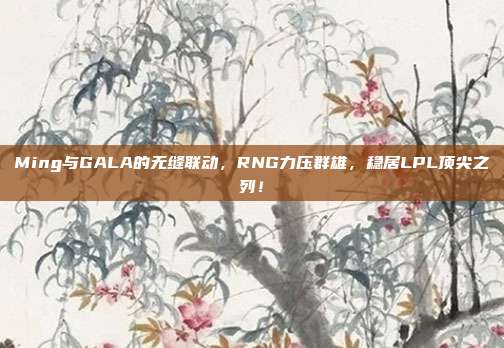 Ming与GALA的无缝联动，RNG力压群雄，稳居LPL顶尖之列！