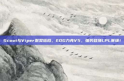 Scout与Viper默契搭档，EDG力克V5，强势登顶LPL赛场！