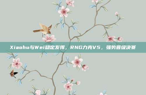 Xiaohu与Wei稳定发挥，RNG力克V5，强势晋级决赛