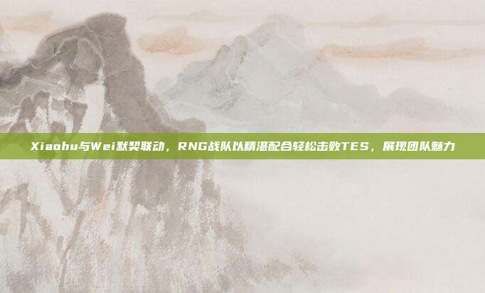 Xiaohu与Wei默契联动，RNG战队以精湛配合轻松击败TES，展现团队魅力