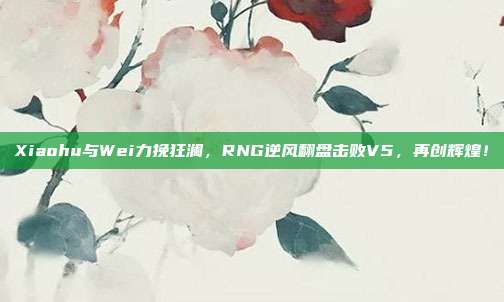 Xiaohu与Wei力挽狂澜，RNG逆风翻盘击败V5，再创辉煌！