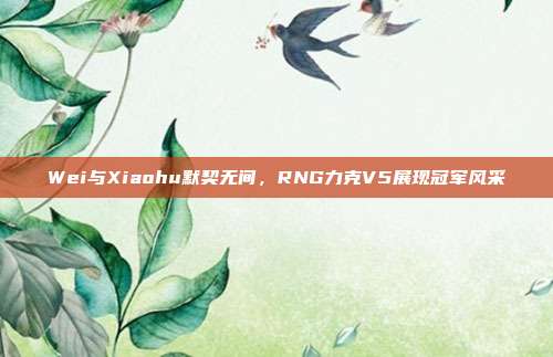 Wei与Xiaohu默契无间，RNG力克V5展现冠军风采