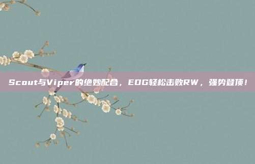 Scout与Viper的绝妙配合，EDG轻松击败RW，强势登顶！